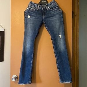 Silver Suki Straight Leg Jeans